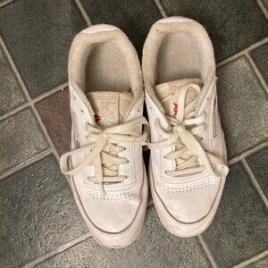 Reebok white Club C double size 9